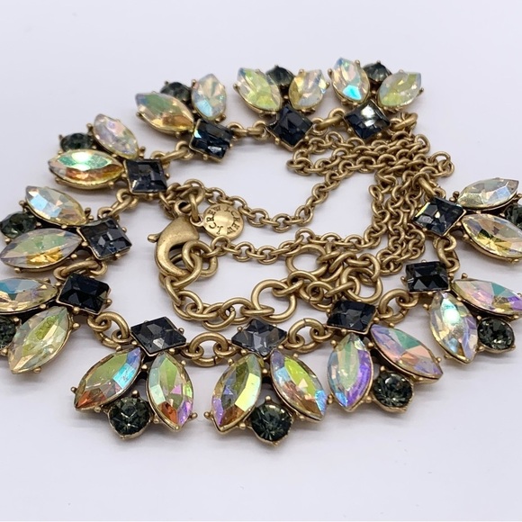 J. Crew Gray and AB Jeweled Necklace - Picture 2 of 3